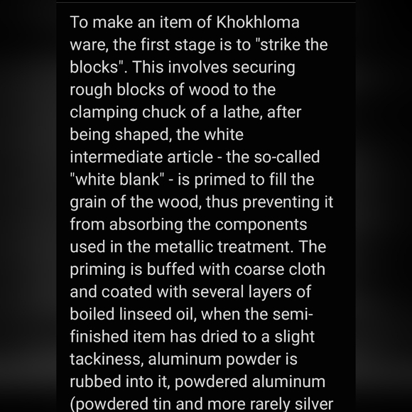 Vntg Russian "Khokhloma" Wooden, Red, Gold and Black, Signed, Hand Painted Bowl - Picture 8 of 10